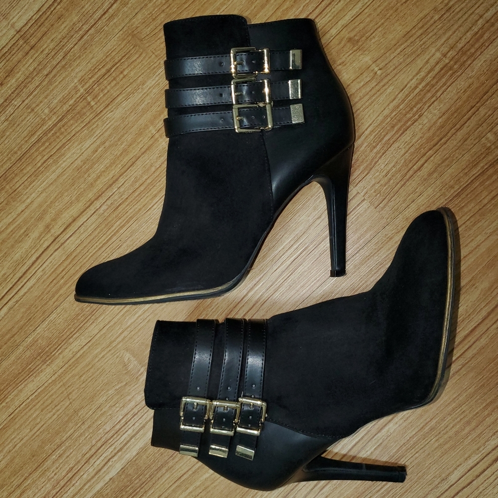Black ankle boots